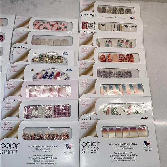 NEW Color Street Nail Strips Collection Real Nail Polish Set of 22 - Picture 3 of 4